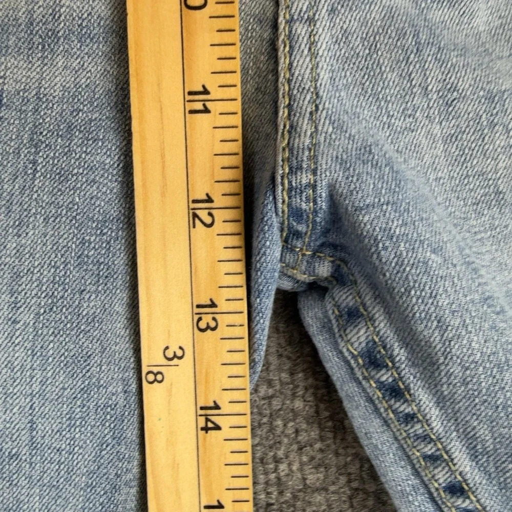 Levis 505 Jeans Mens 40x32 Light Wash Blue Regular Fit Straight Leg Denim Pants